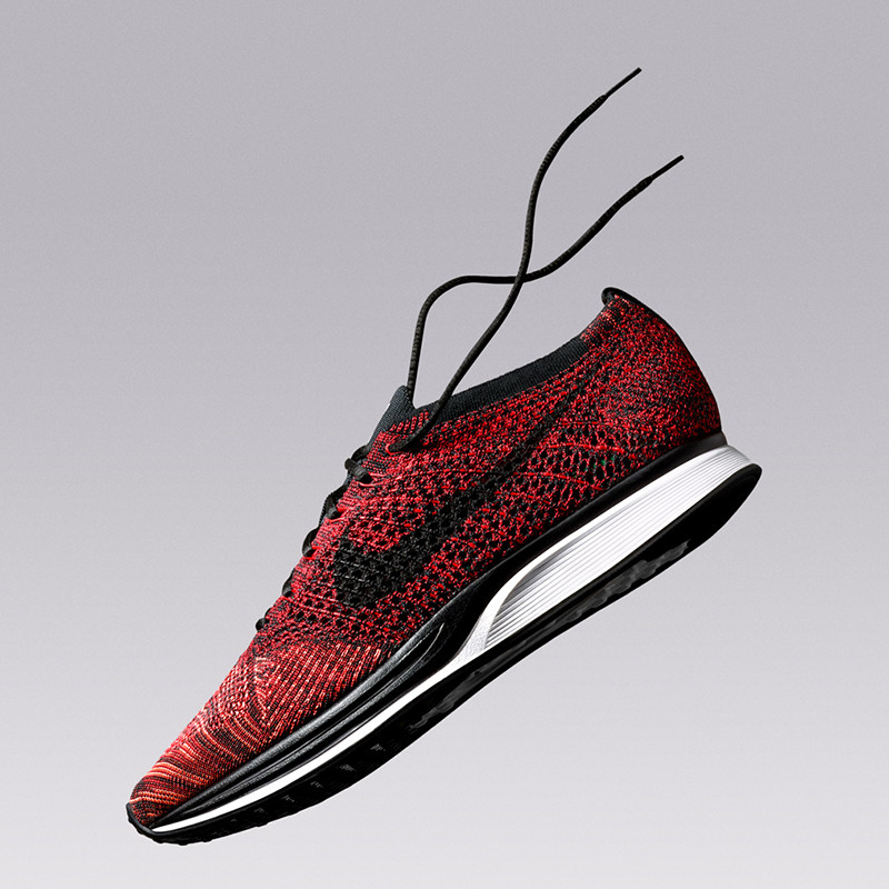 Nike flyknit shop racer red jordan